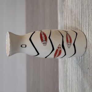Japanese White Fish Vase